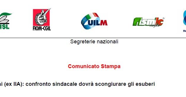 MENARINI (EX IIA) : CONFRONTO SINDACALE DOVRA SCONGIURARE GLI ESUBERI