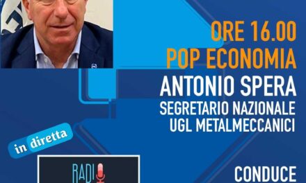 ✅ MARTEDI 8 OTTOBRE ORE 16:00 📻 🎤INTERVISTA AL SEGRETARIO NAZIONALE UGL METALMECCANICI, ANTONIO SPERA