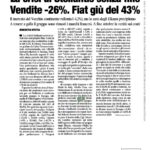 LA CRISI DI STELLANTIS SENZA FINE, VENDITE -26%. FIAT GIÙ DEL 43%