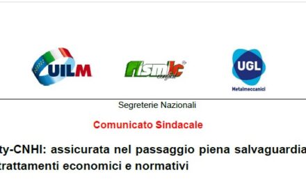 FCA SECURITY : ASSICURATA NEL PASSAGGIO PIENA SALVAGUARDIA DELL’OCCUPAZIONE E DEI TRATTAMENTI ECONOMICI E NORMATIVI