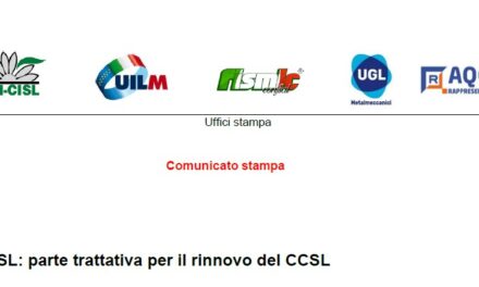 CCSL: PARTE TRATTATIVA PER IL RINNOVO DEL CCSL