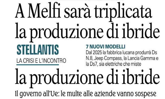 A MELFI SARÀ TRIPLICATA LA PRODUZIONE DI IBRIDE