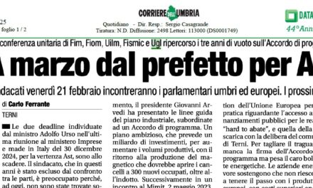 A MARZO DAL PREFETTO PER AST