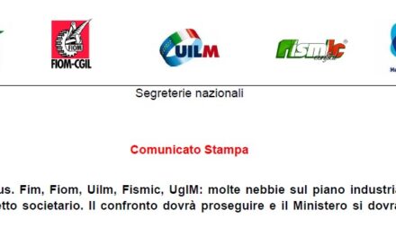 MENARINI BUS. FIM, FIOM, UILM, FISMIC,UGLM: MOLTE NEBBIE SUL PIANO INDUSTRIALE E SUL NUOVO ASSETTO SOCIETARIO .  IL CONFRONTO DOVRÀ PROSEGUIRE E IL MINISTERO SI DOVR SENTIRE COINVOLTO